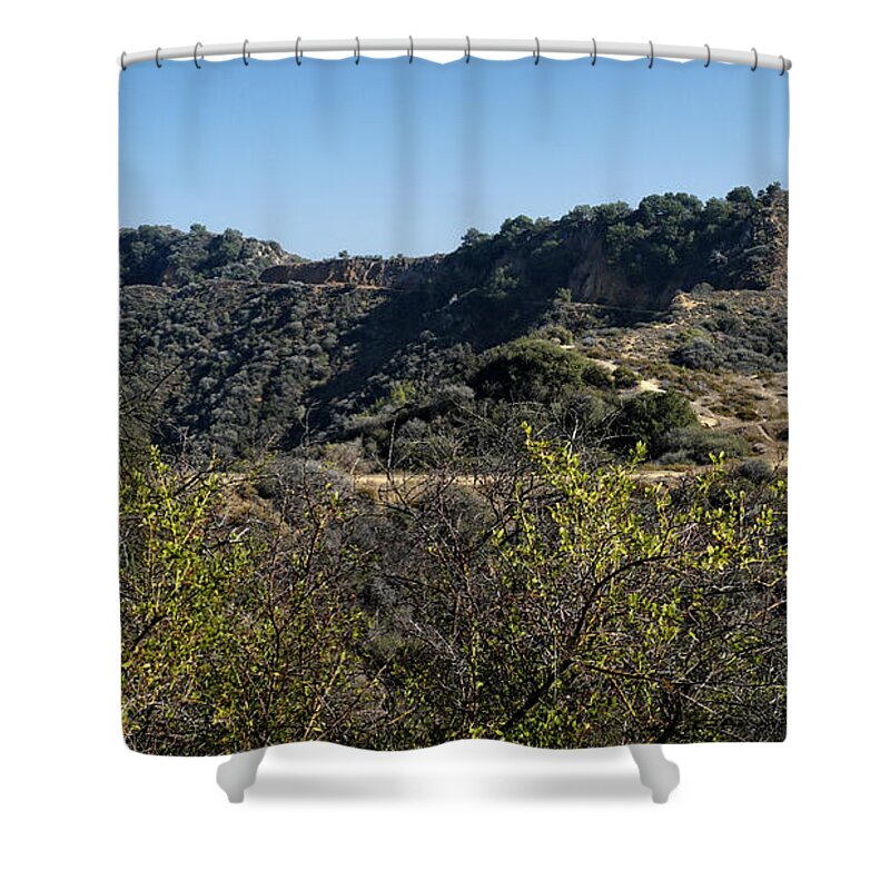 Trail Shower Curtain featuring the photograph Topanga Canyon Trail by George Taylor