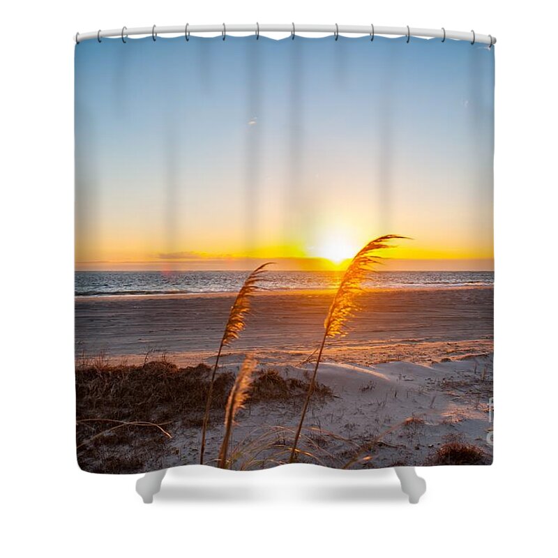 Sunrise Shower Curtain featuring the photograph Outer Banks OBX #3 by Buddy Morrison