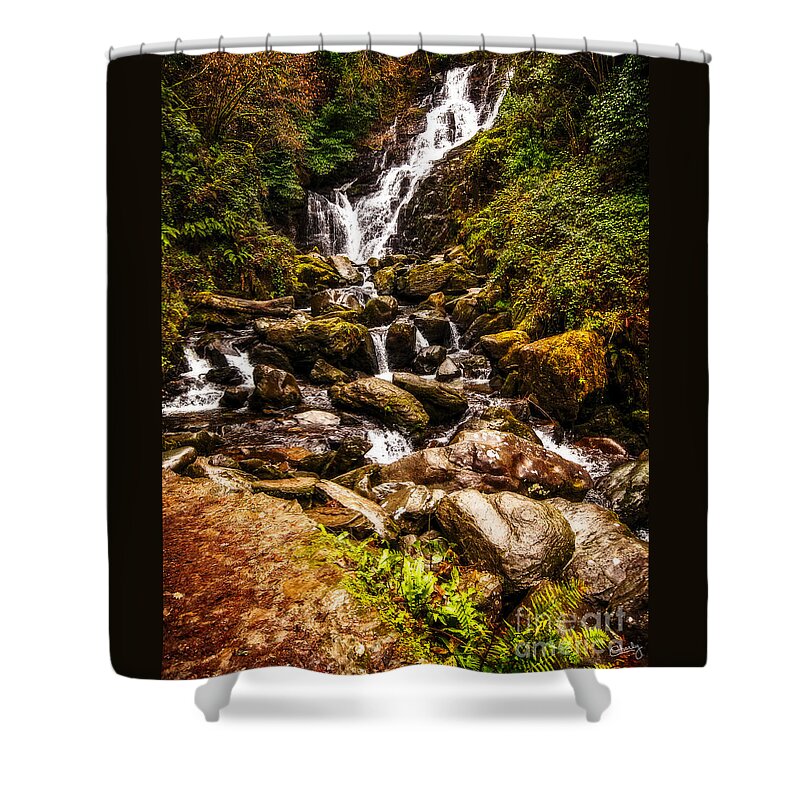 Torc Waterfall Shower Curtain featuring the photograph Torc Waterfall by Imagery by Charly
