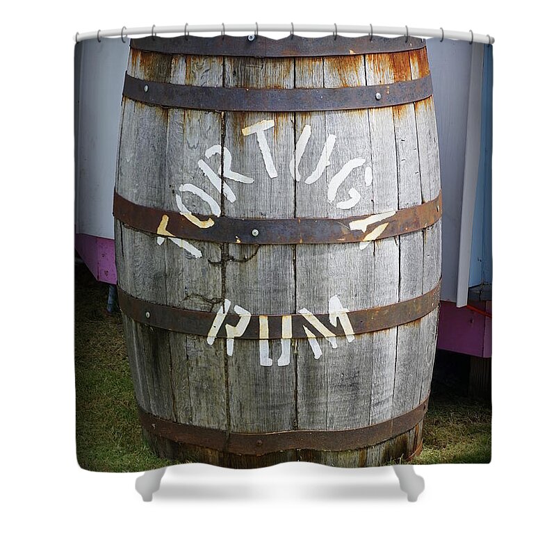 Rum Shower Curtain featuring the photograph Tortuga Rum by Laurie Perry