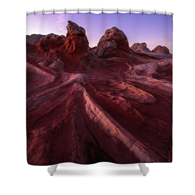 Arizona Shower Curtain featuring the photograph Tortured Stone by Dustin LeFevre
