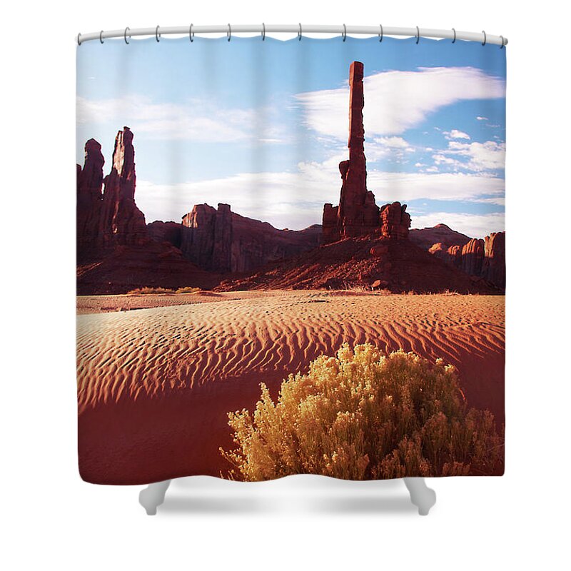 Totem Pole Shower Curtain featuring the photograph Totem Pole by Norman Hall