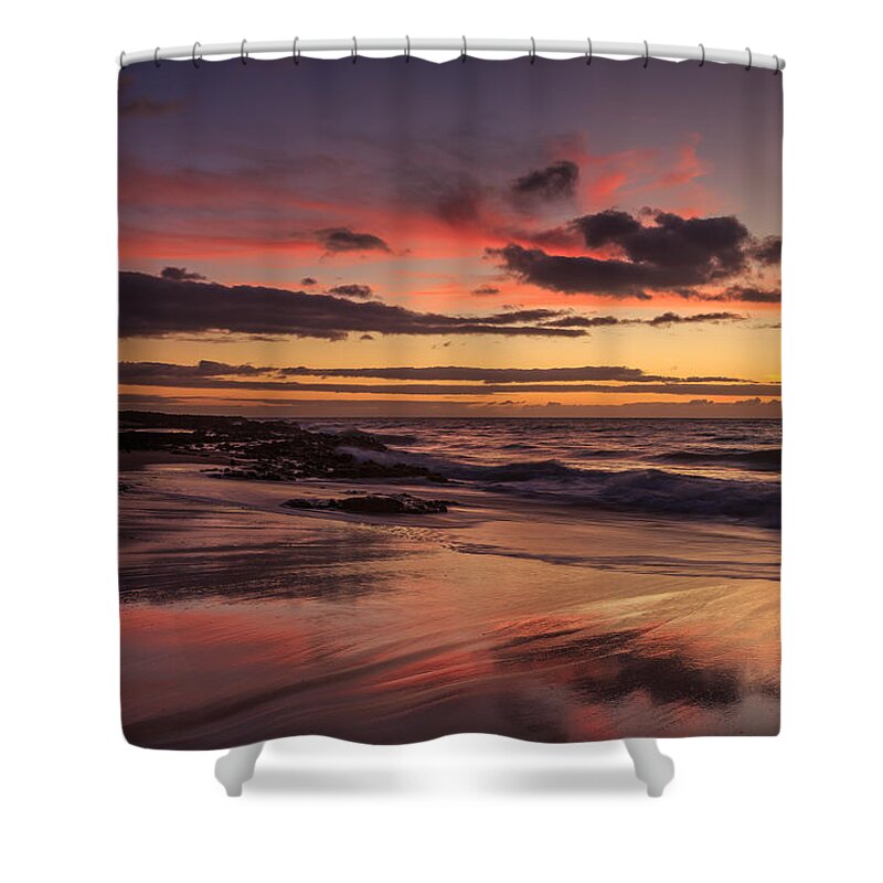 Red Shower Curtain featuring the photograph Touch Of Red by Robert Caddy