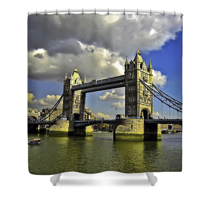 Bridge Shower Curtain featuring the photograph Tower Bridge I by Madeline Ellis