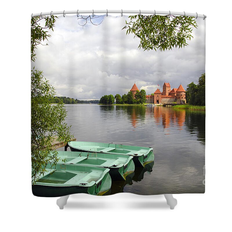 Castle Shower Curtain featuring the photograph Trakai Island Castle by RicardMN Photography