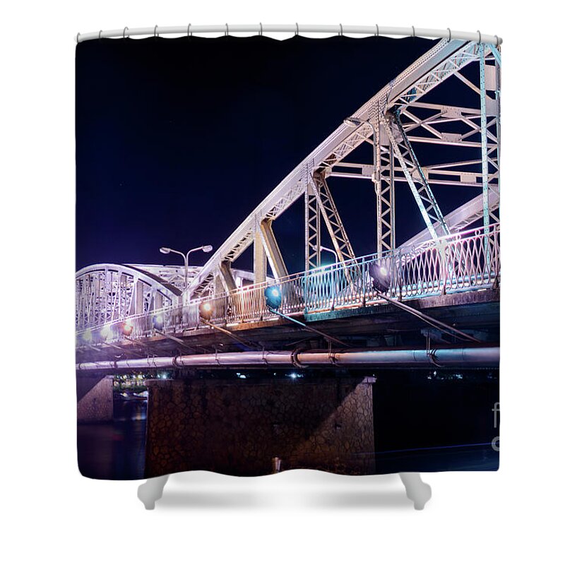 Bridge Shower Curtain featuring the photograph Trang Tien Bridge 03 by Werner Padarin