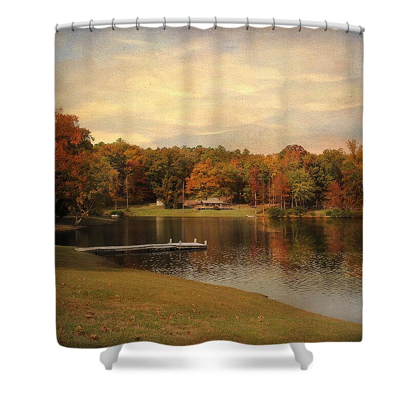 Autumn Shower Curtain featuring the photograph Tranquility by Jai Johnson