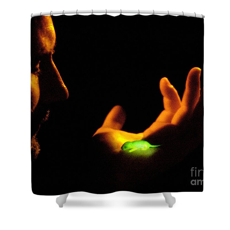 Genetic Shower Curtain featuring the photograph Transgenic Mouse, Genetic Research by Eye of Science