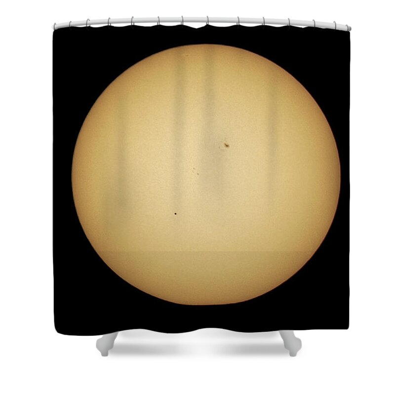 Mercury Shower Curtain featuring the photograph Transit of Mercury by Nigel R Bell