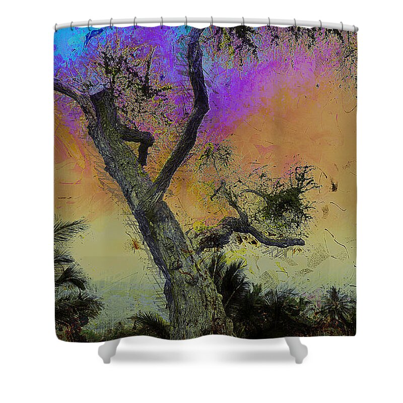 Tree Shower Curtain featuring the photograph Trembling Tree by Lori Seaman
