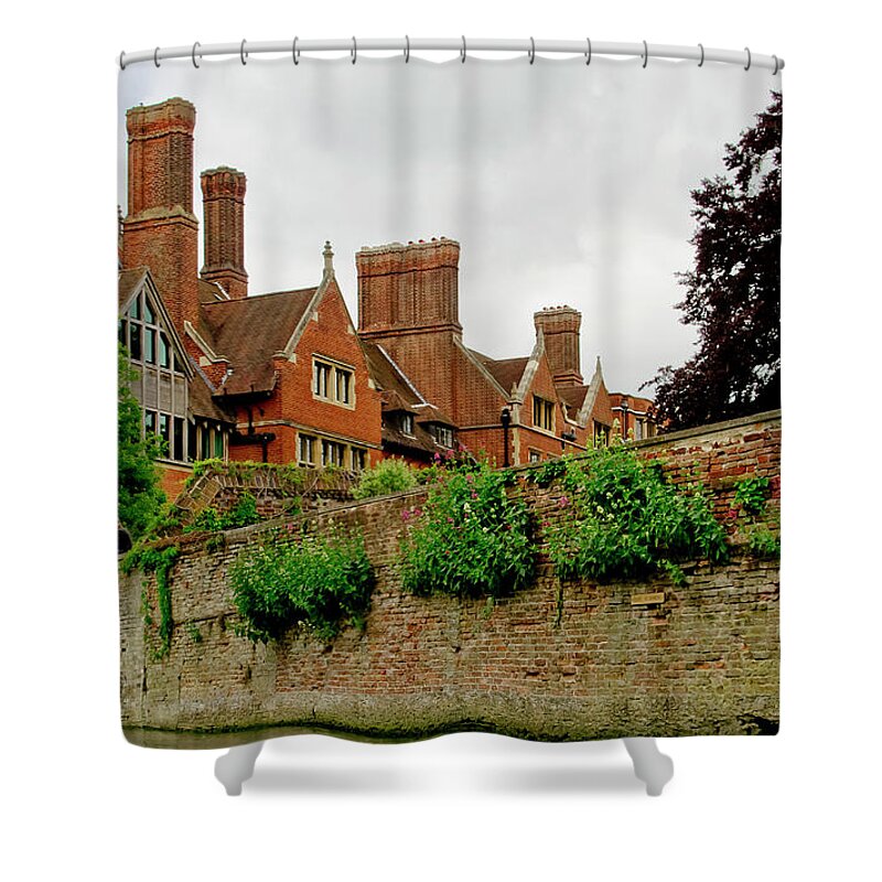 Colleges Shower Curtain featuring the photograph Trinity hall from the Backs. Cambridge. by Elena Perelman