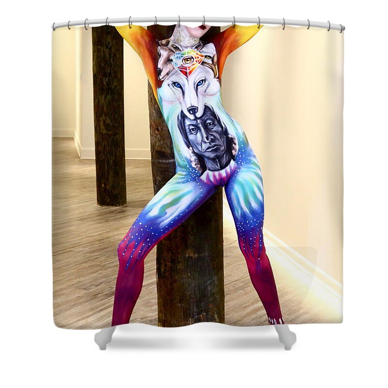 The Healthcare Gallery Shower Curtain featuring the photograph Triumphant 3 by Cully Firmin