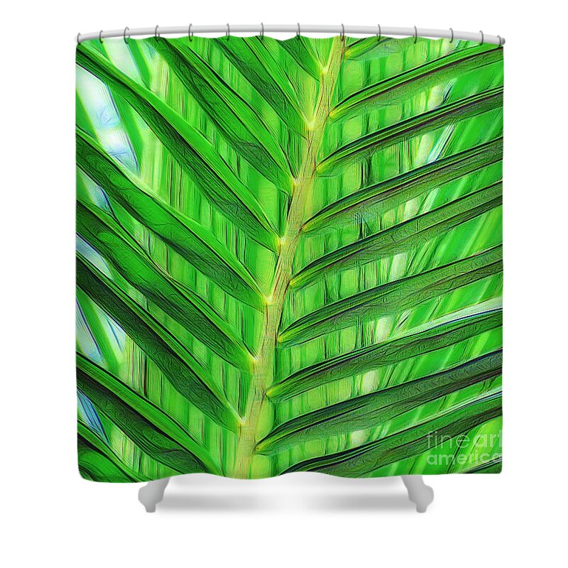 Palm Leaf Shower Curtain featuring the photograph Tropical Foliage by Scott Cameron