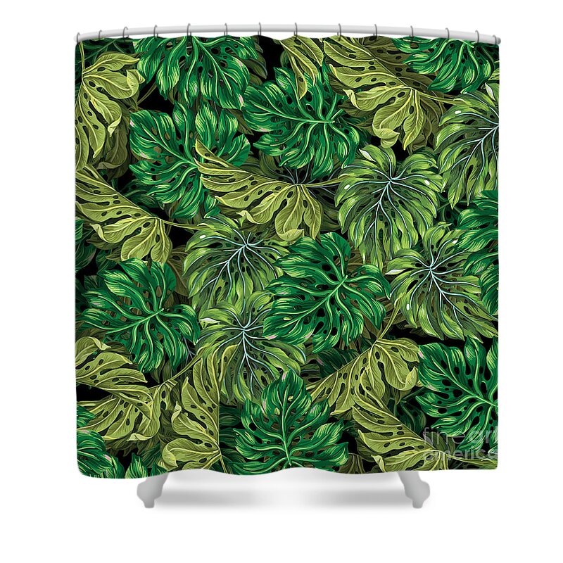 Summer Shower Curtain featuring the photograph Tropical Haven 2 by Mark Ashkenazi