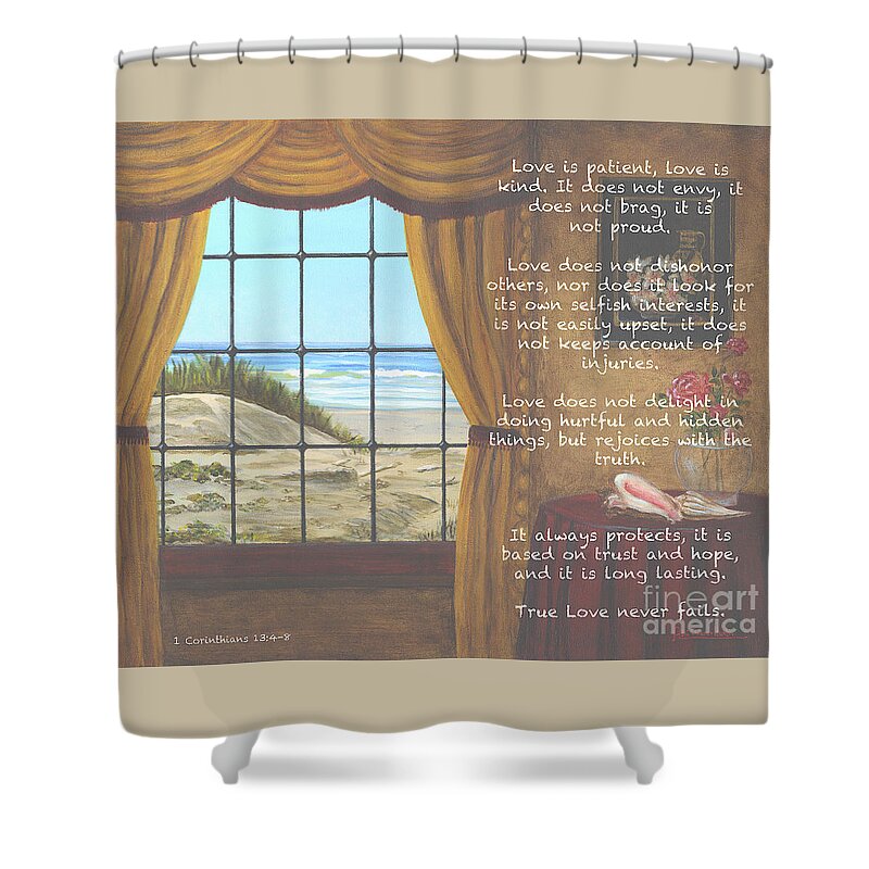 Italy Shower Curtain featuring the photograph True LOVE quote by Italian Art