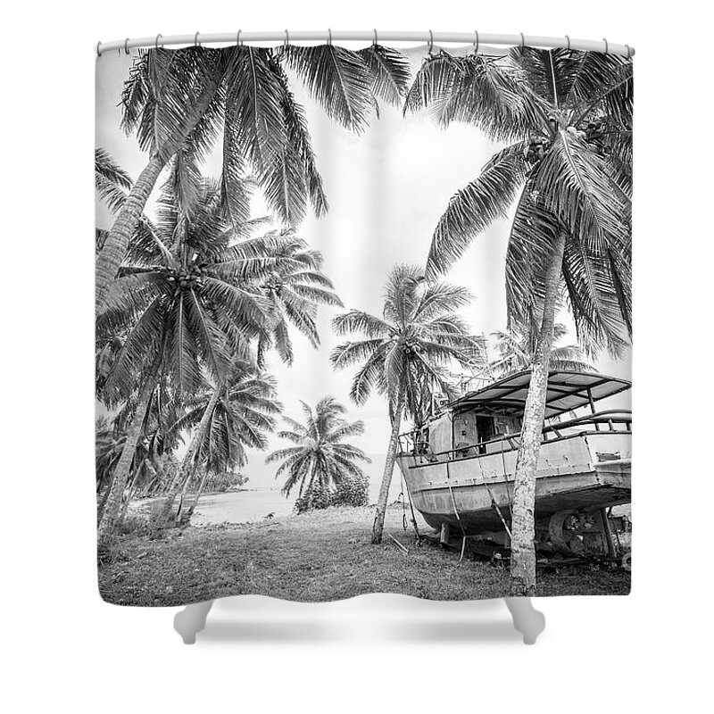 Boat Shower Curtain featuring the photograph True Places by Becqi Sherman