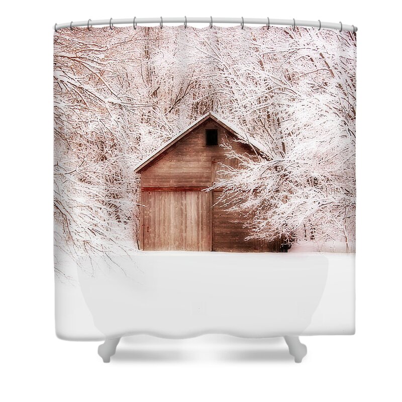 Barn Shower Curtain featuring the photograph Tucked Away by Julie Hamilton