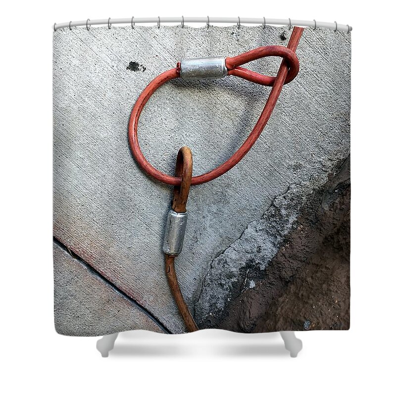 Urban Abstracts Shower Curtain featuring the photograph Tucson Streets 180 by Marlene Burns