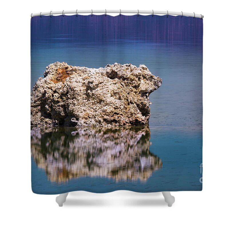Mono Lake Shower Curtain featuring the photograph Tuffa by Anthony Michael Bonafede