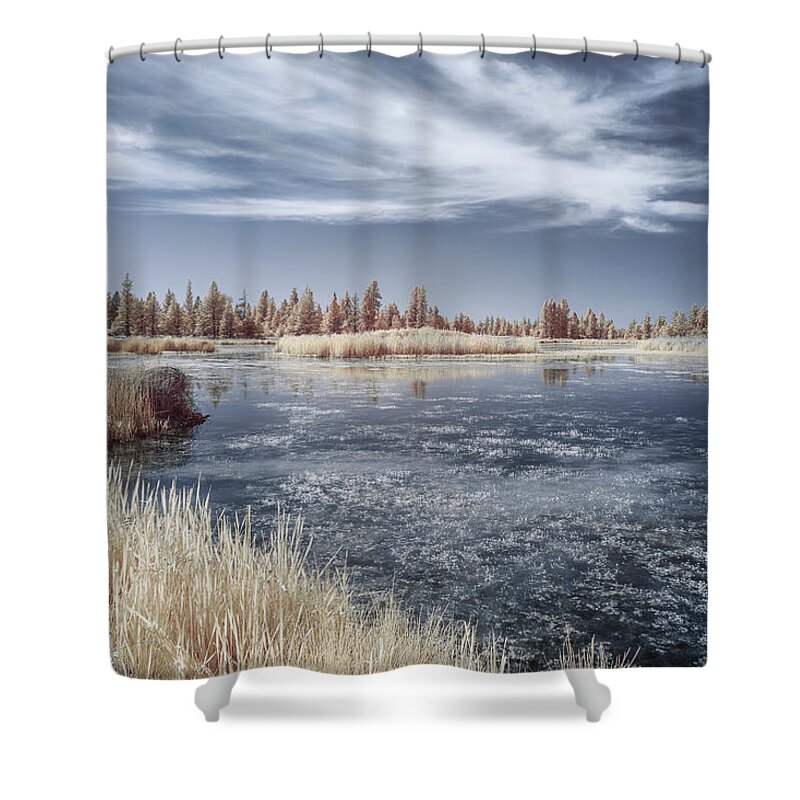 Art Shower Curtain featuring the photograph Turnbull Waters by Jon Glaser