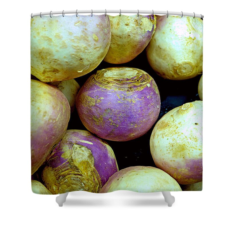 Turnips Shower Curtain featuring the photograph Turnips by Robert Meyers-Lussier