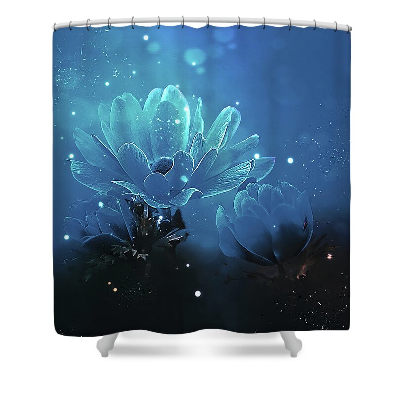 Anemone Shower Curtain featuring the photograph Turquoise Beauty by Mountain Dreams
