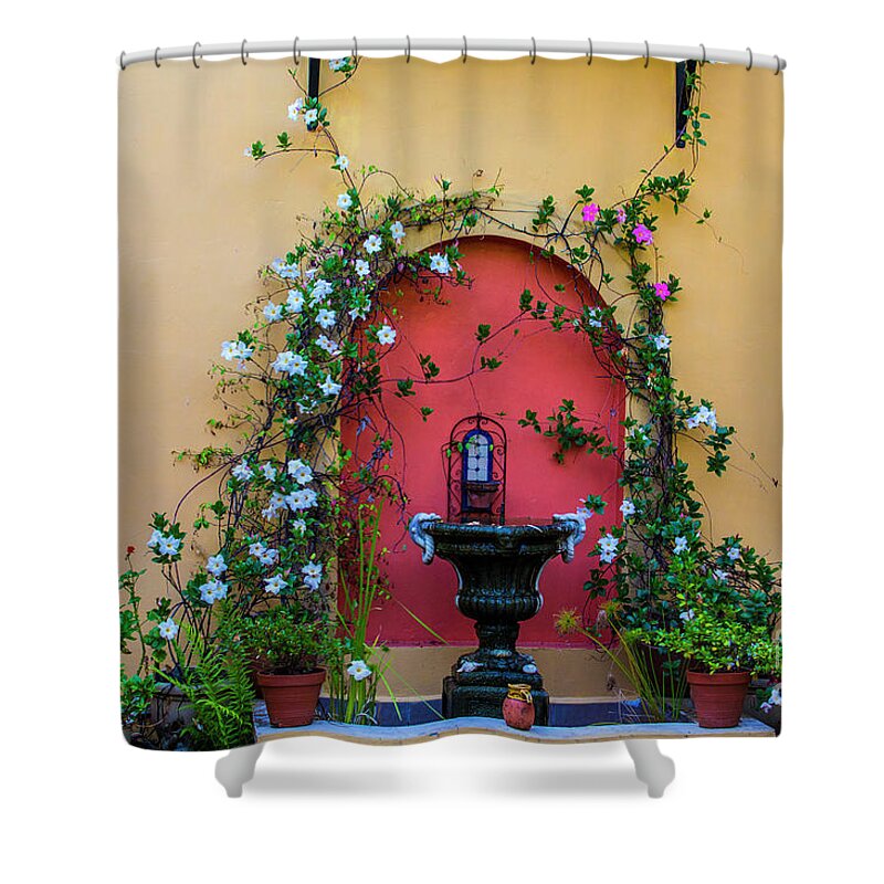 Tuscany Shower Curtain featuring the photograph Tuscany window by Sheila Smart Fine Art Photography