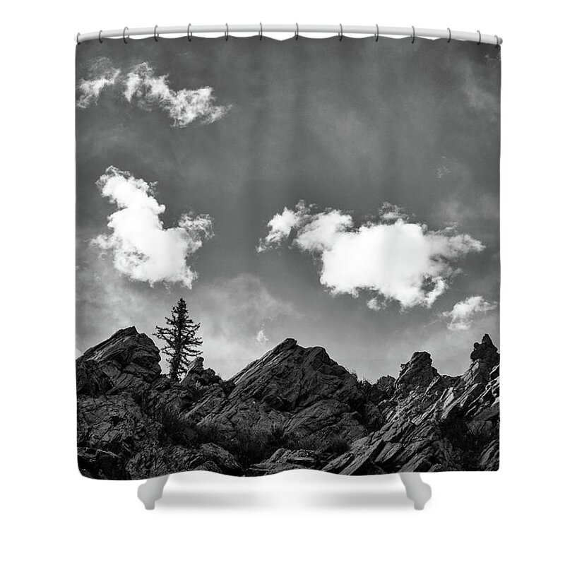Landscapes Shower Curtain featuring the photograph Tusas Canyon New Mexico by Mary Lee Dereske