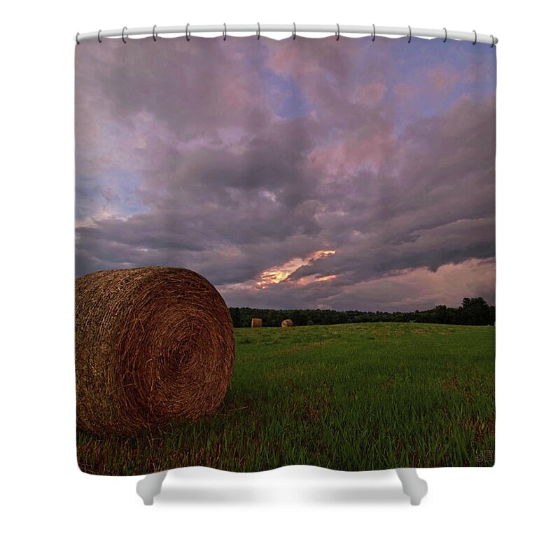 Hay Bales Shower Curtains