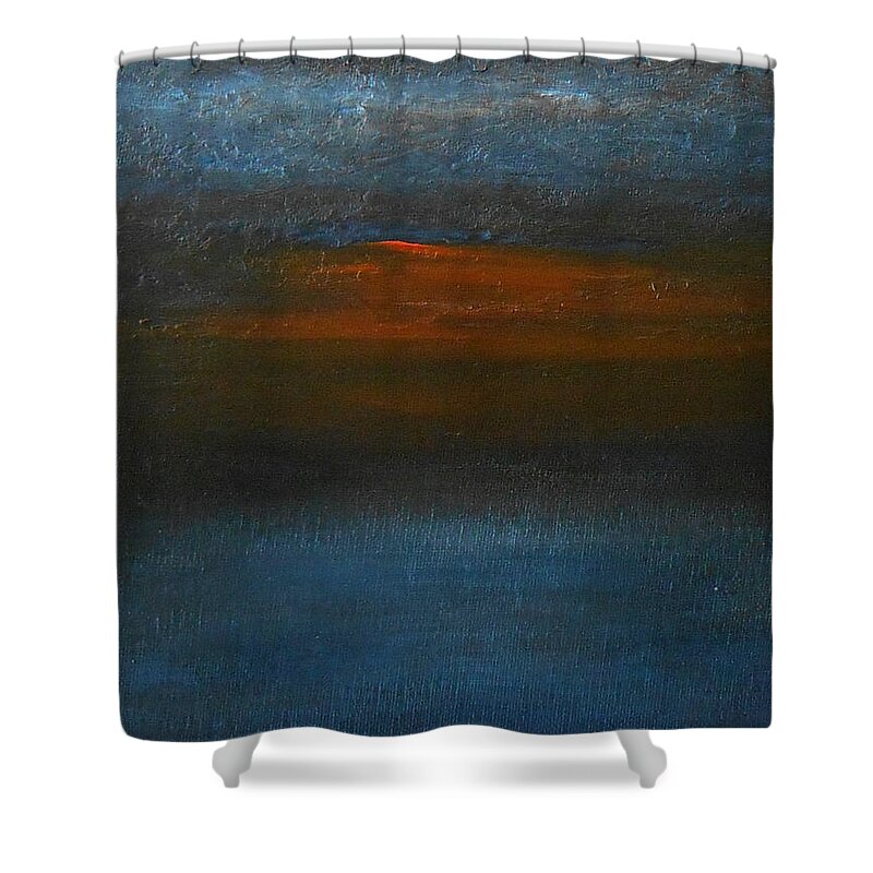 Abstract Shower Curtain featuring the painting Twilight by Jane See
