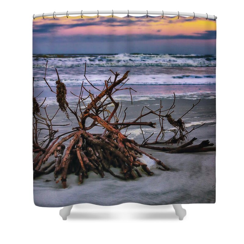 Beach Shower Curtain featuring the photograph Twilight by Joseph Desiderio