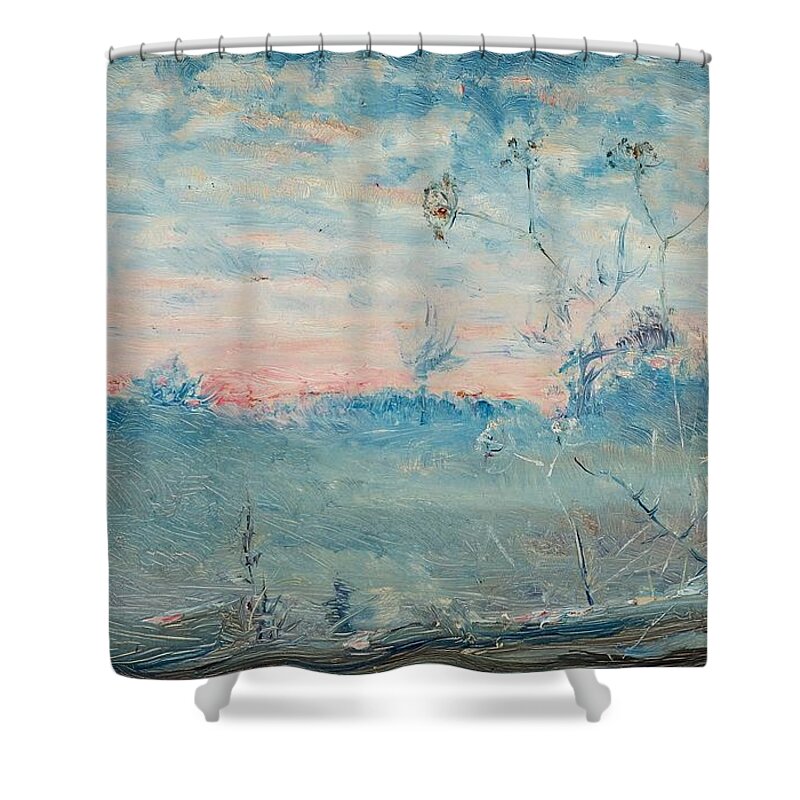 Nils Kreuger Shower Curtain featuring the painting Twilight by MotionAge Designs