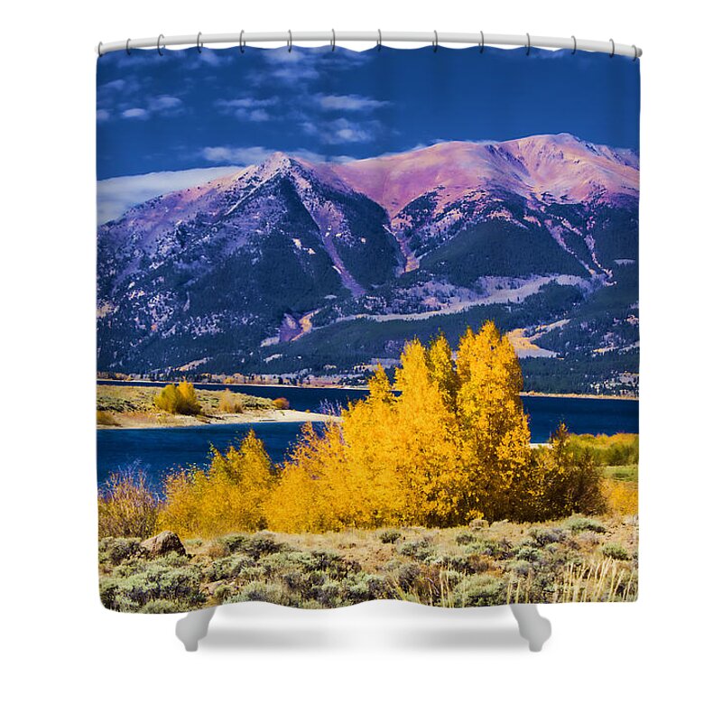 Lake Shower Curtain featuring the photograph Twin Lakes by Steven Parker