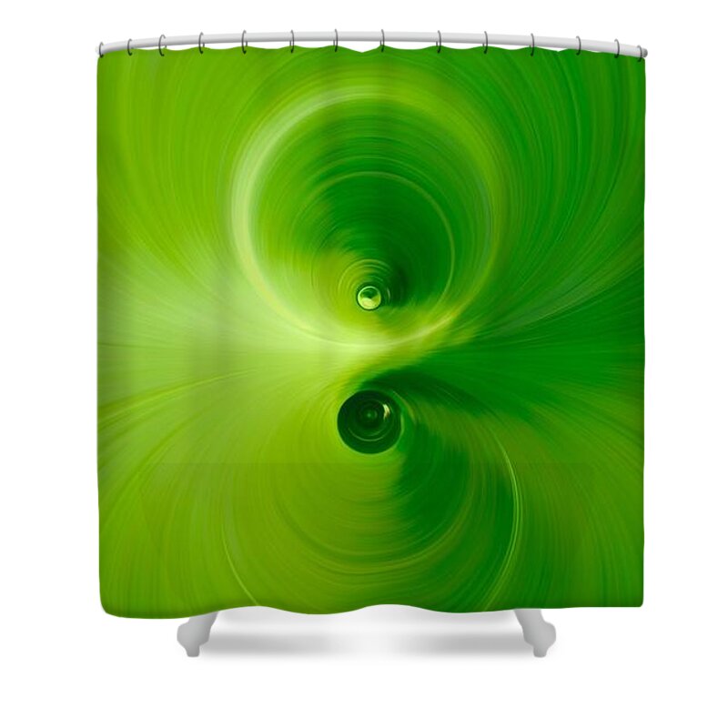 Green Shower Curtain featuring the photograph Twist by Andre Brands