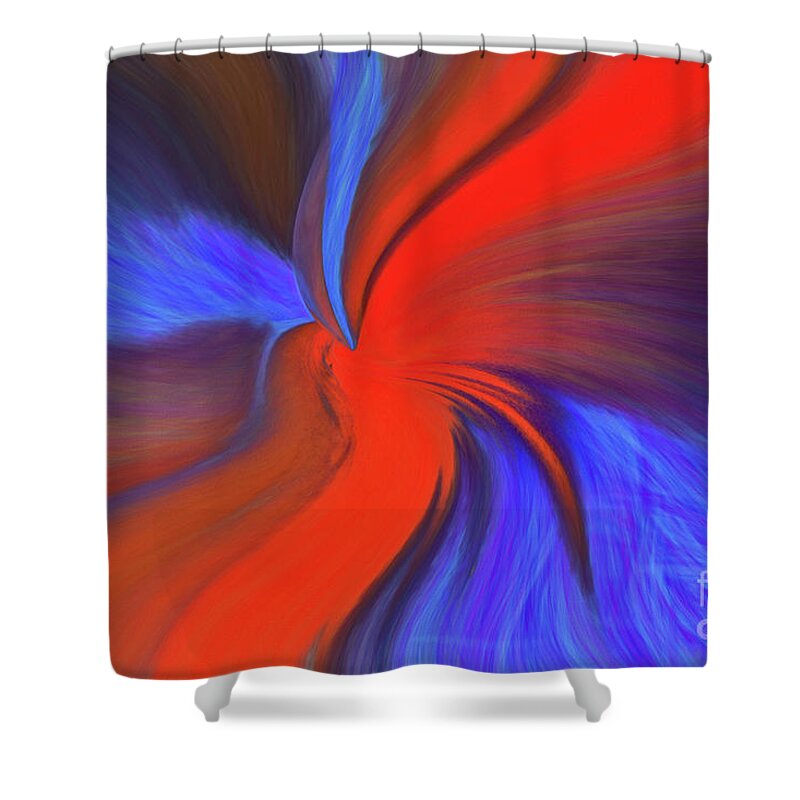 Abstract Shower Curtain featuring the photograph Twisted by Patti Schulze