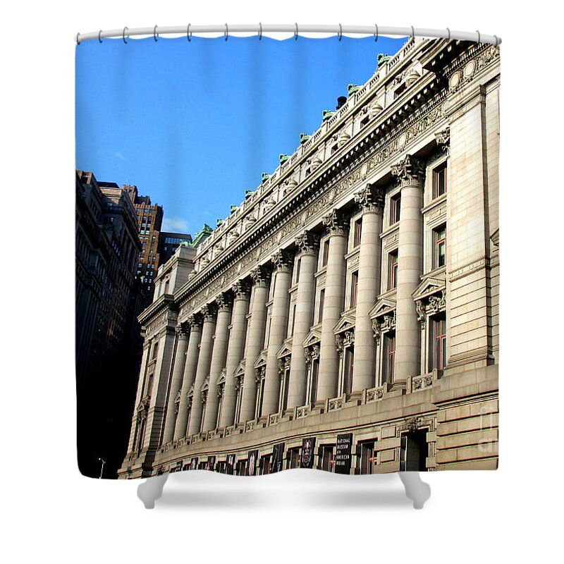 U S Custom House Shower Curtain featuring the photograph U S Custom House 1 by Randall Weidner