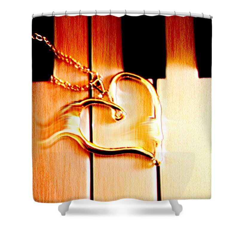 Unchained Melody Shower Curtain featuring the photograph Unchained Melody by Linda Sannuti