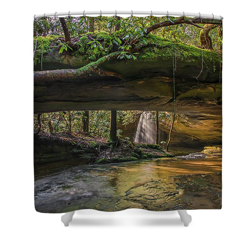 2018-02-18 Shower Curtain featuring the photograph Under the arch. by Ulrich Burkhalter