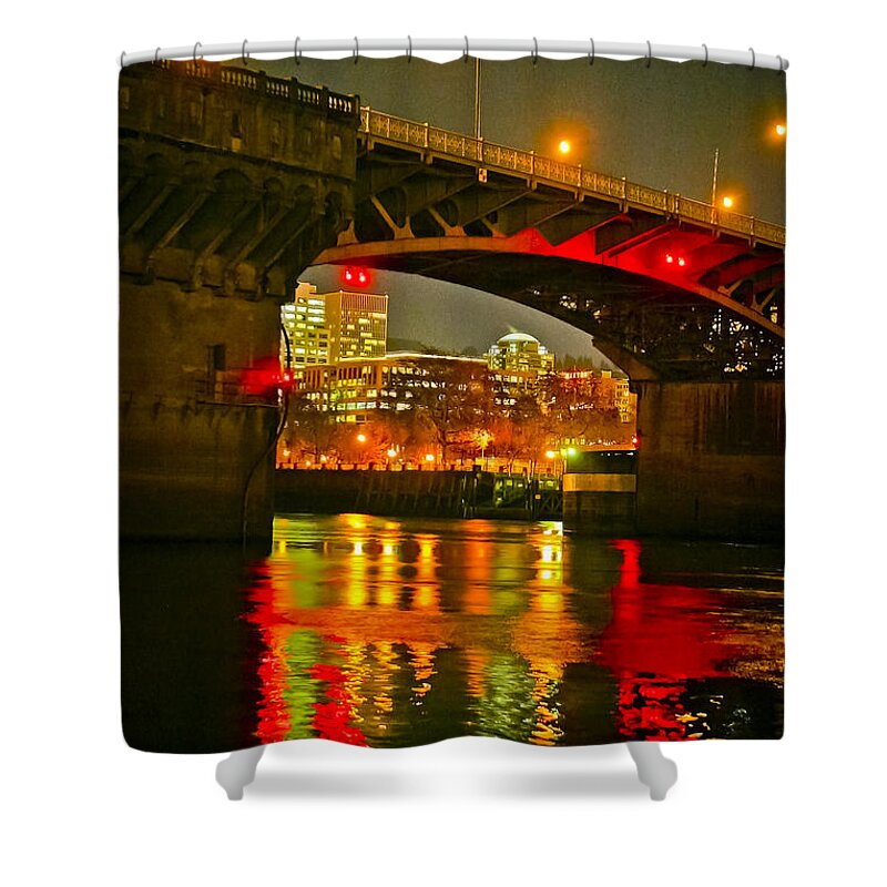 Portland Shower Curtain featuring the photograph Under the Burnside by Albert Seger