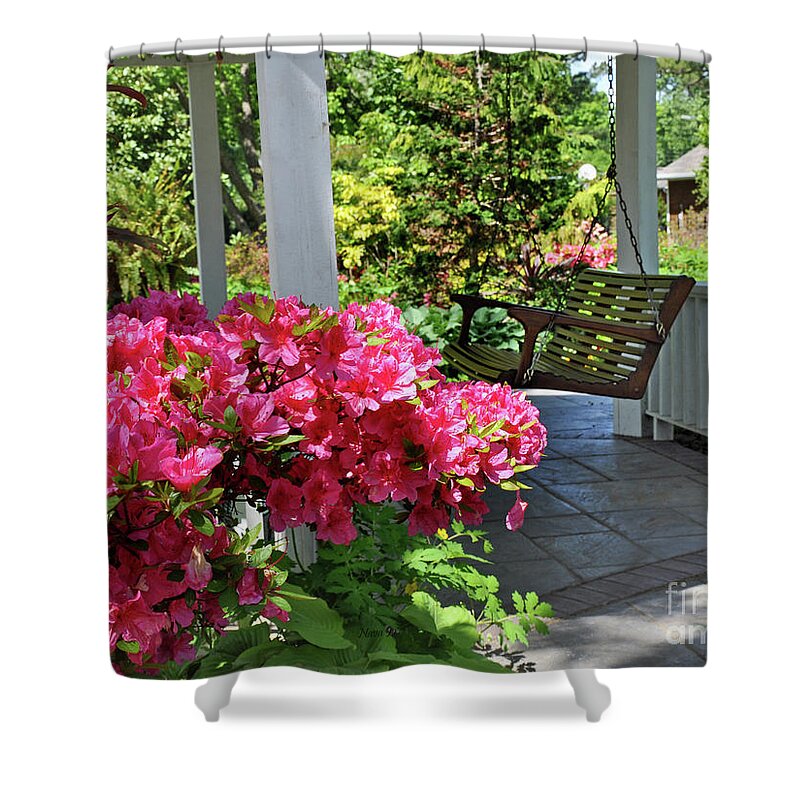 Nature Shower Curtain featuring the photograph Under The Gazebo by Nava Thompson