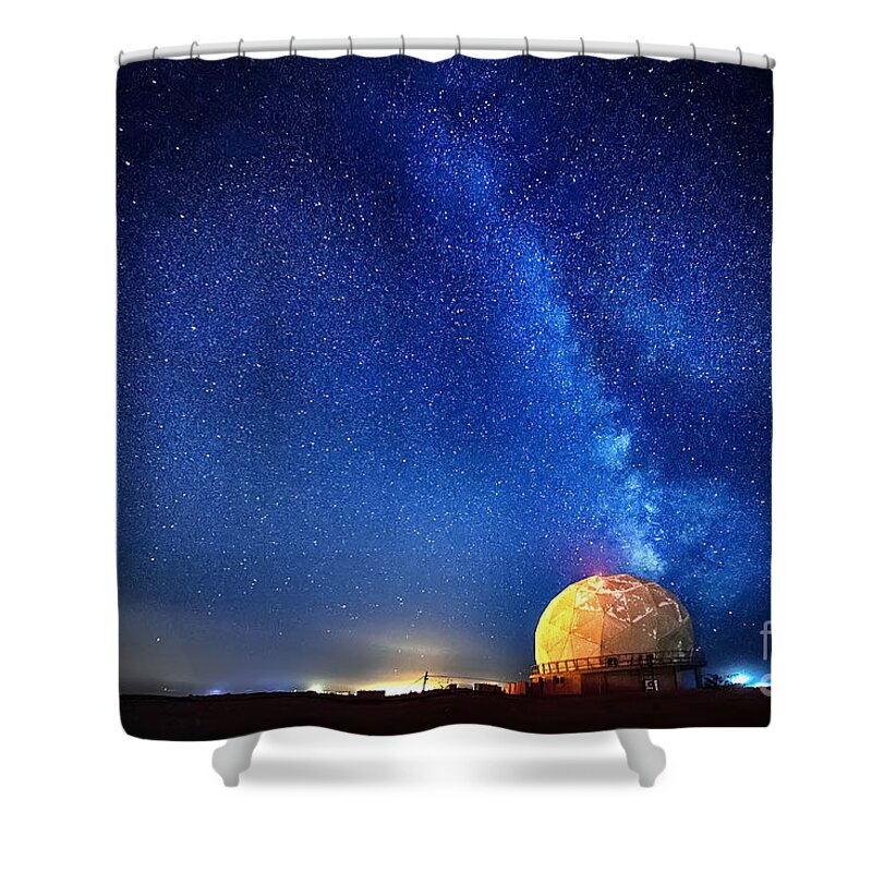 Under The Milky Way Shower Curtain featuring the photograph Under the Milky Way by Nir Ben-Yosef
