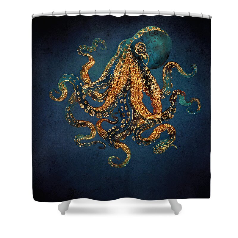 Water Shower Curtain featuring the digital art Underwater Dream IV by Spacefrog Designs