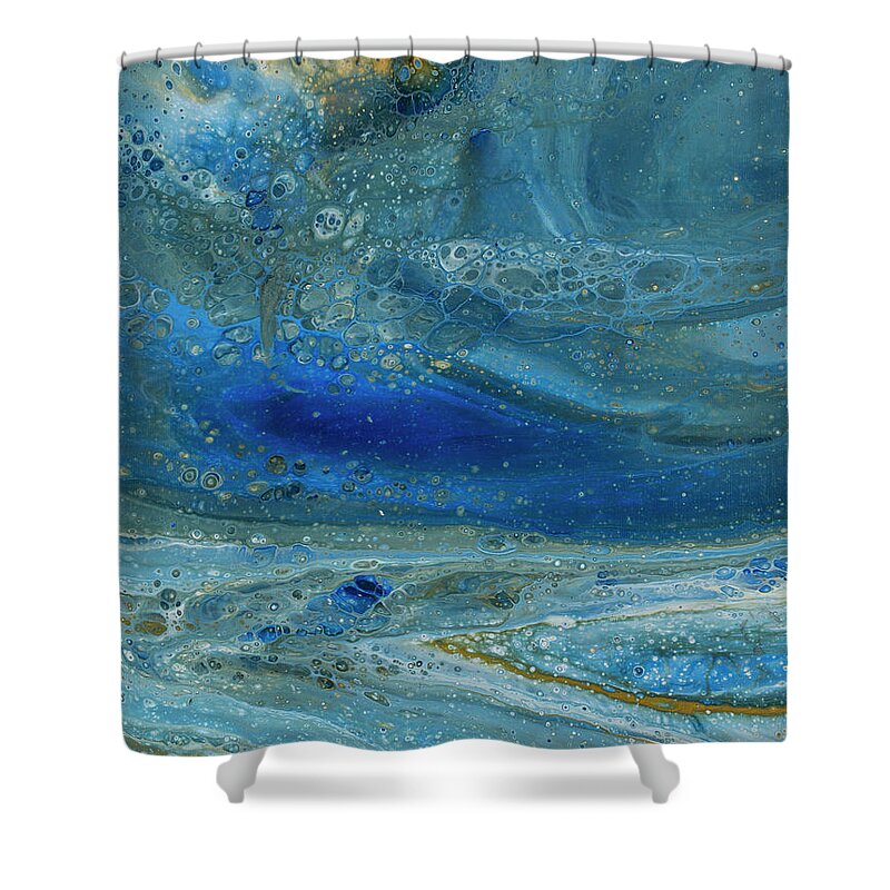 Abstract Shower Curtain featuring the painting Underworld by Darice Machel McGuire