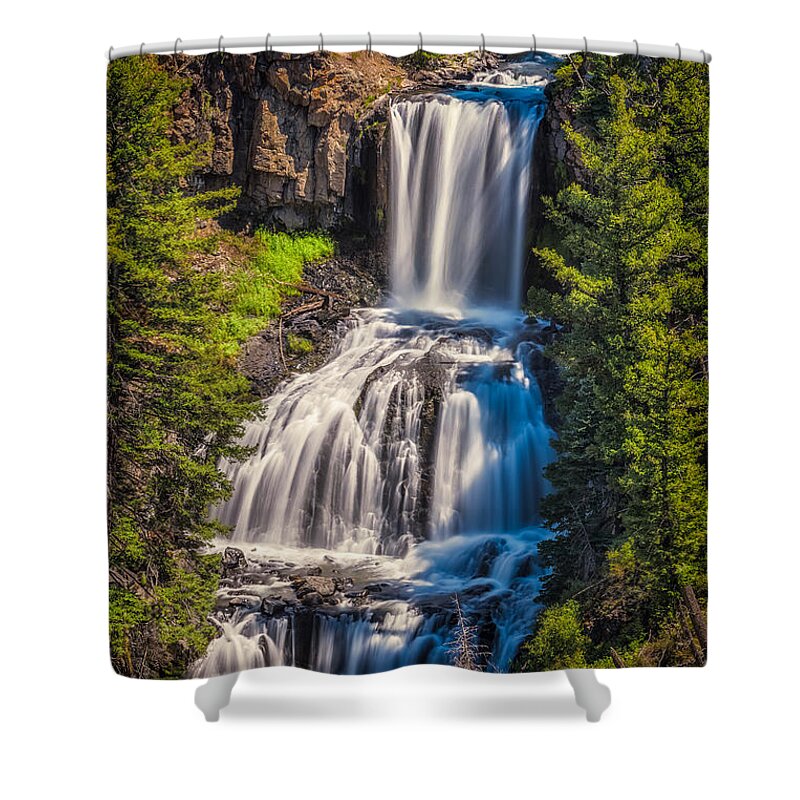 Flowing Shower Curtain featuring the photograph Undine Falls by Rikk Flohr