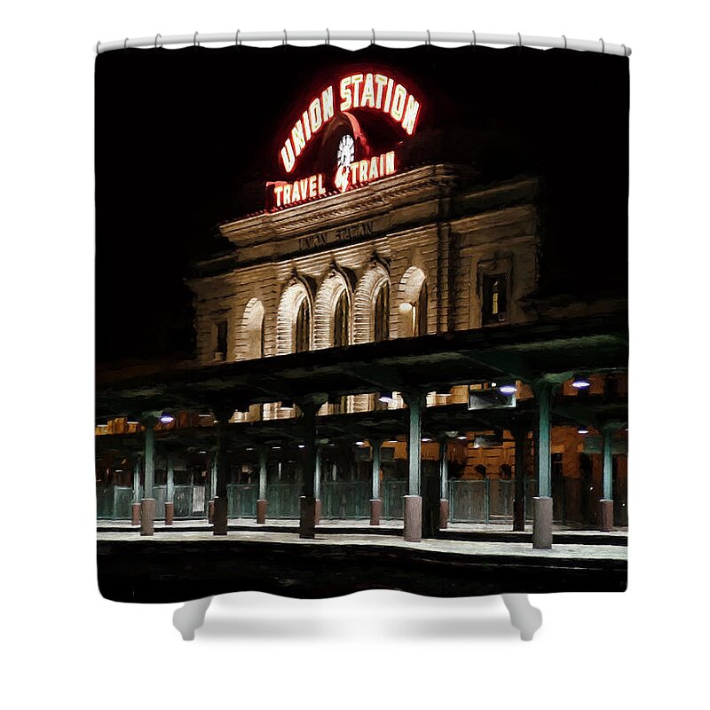 Union Station Shower Curtain featuring the photograph Union Station Denver Colorado by Ken Smith