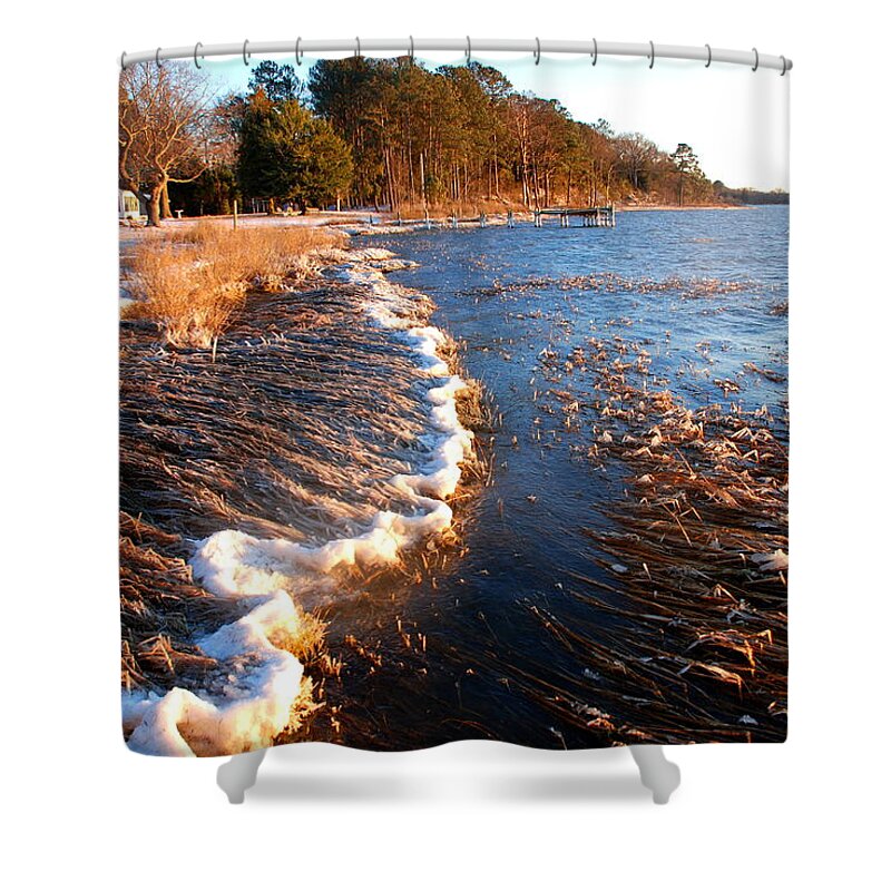 Seaside Shower Curtain featuring the photograph Unmoving by Ashley Milburn