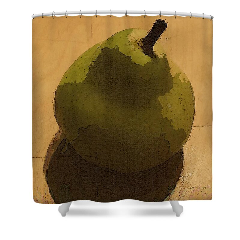 Pare Shower Curtain featuring the digital art Uno Pares by Tg Devore