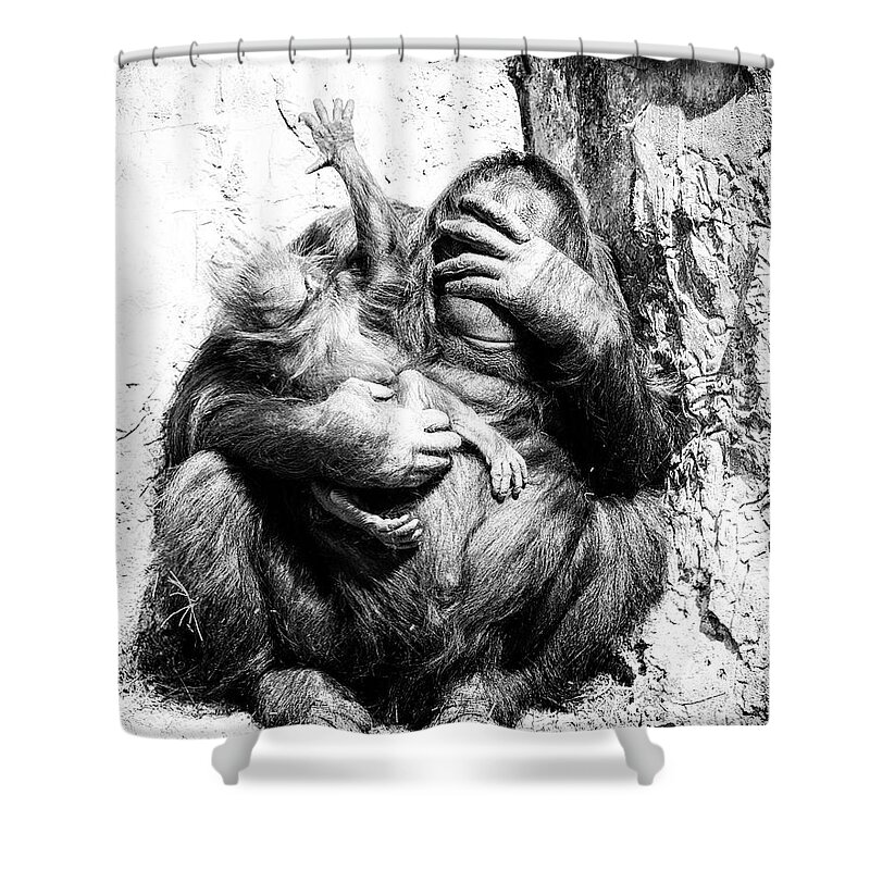Crystal Yingling Shower Curtain featuring the photograph Unruly by Ghostwinds Photography