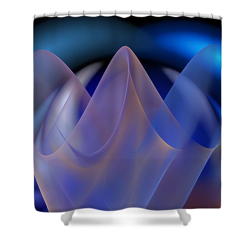 Digital Painting Shower Curtain featuring the digital art Untitled 01-15-10-d by David Lane