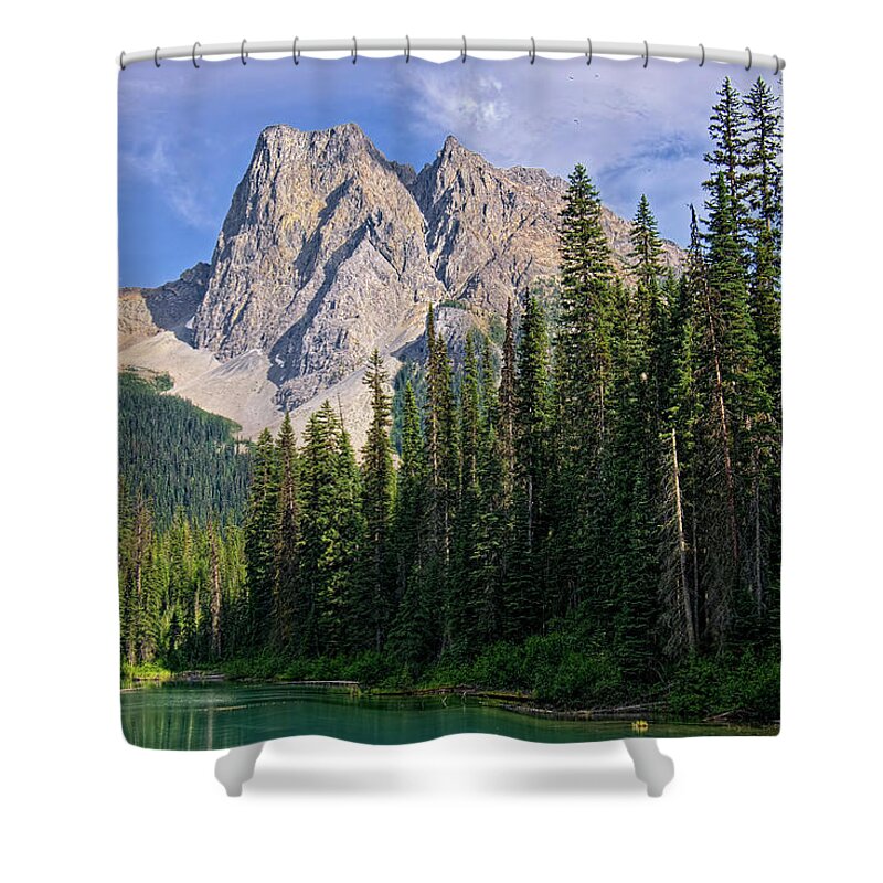 Travel Shower Curtain featuring the photograph Unto The Hills by Lucinda Walter
